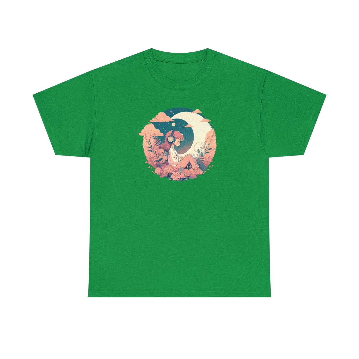 CrazyYetiClothing, CYC, Girl With The Moon (Unisex Tee), T-Shirt