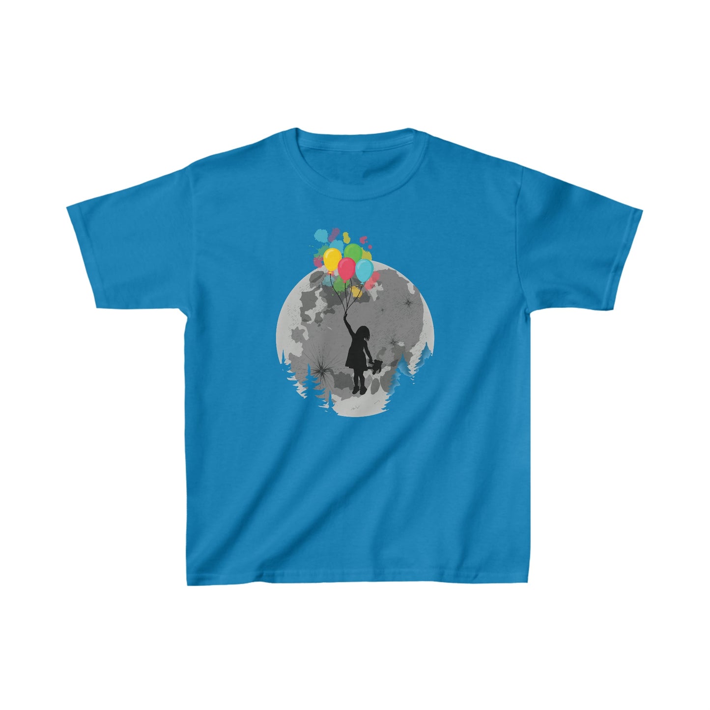 CrazyYetiClothing, CYC, Girl w/ Balloons (Kids Tee), Kids clothes