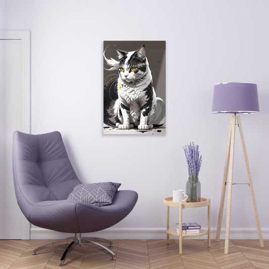 CrazyYetiClothing, CYC, Golden-Eyed Cat (Acrylic Print), Home Decor