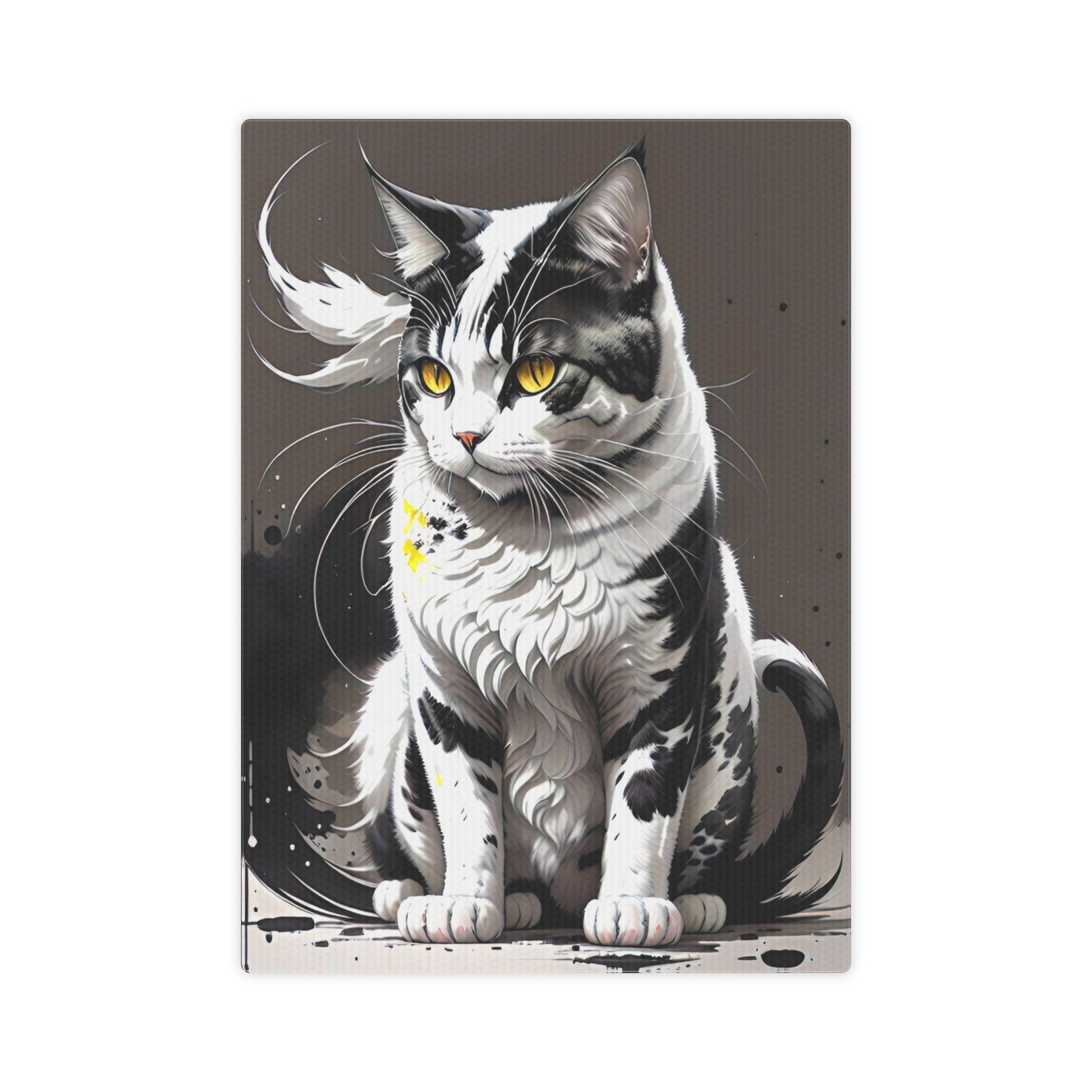 CrazyYetiClothing, CYC, Golden-Eyed Cat (Canvas Photo Tile), Canvas