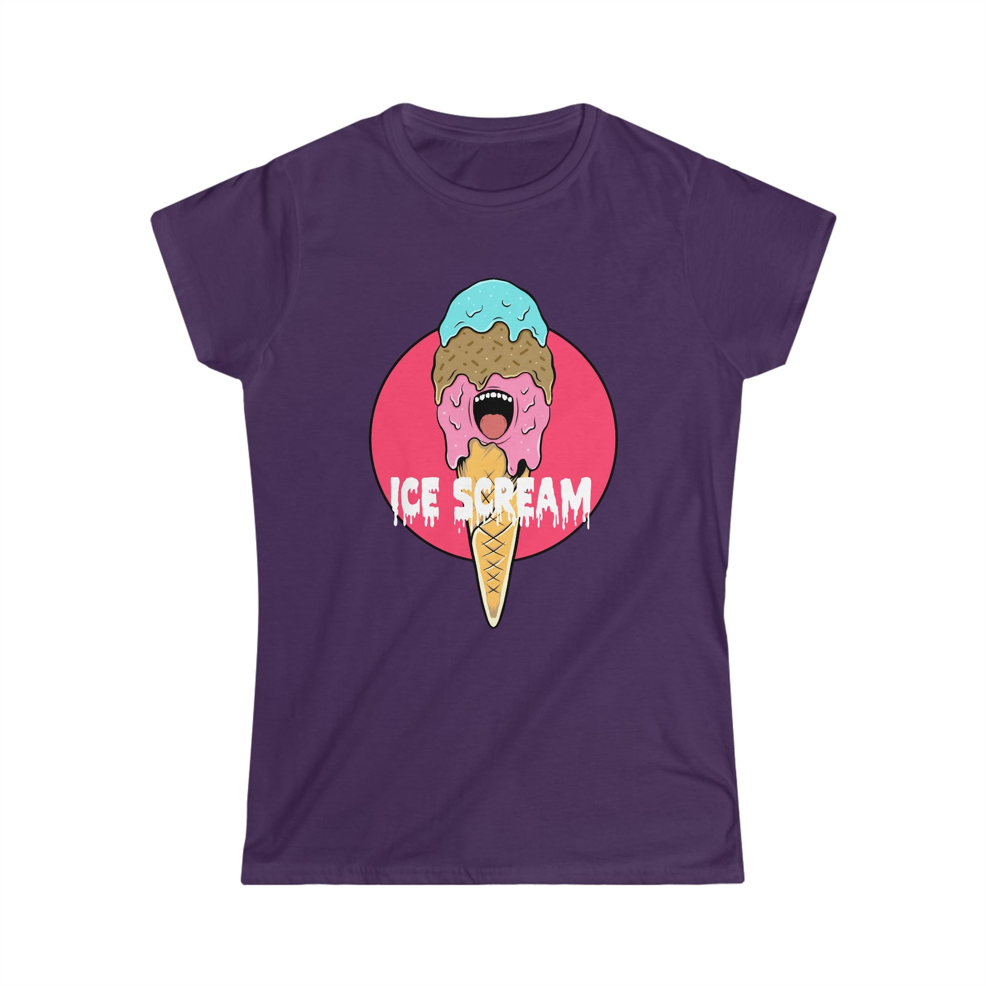 CrazyYetiClothing, CYC, Ice Scream (Women's Softstyle Tee), T-Shirt