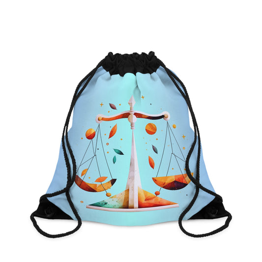 CrazyYetiClothing, CYC, Libra (Drawstring Bag,19"x14.5"), Bags