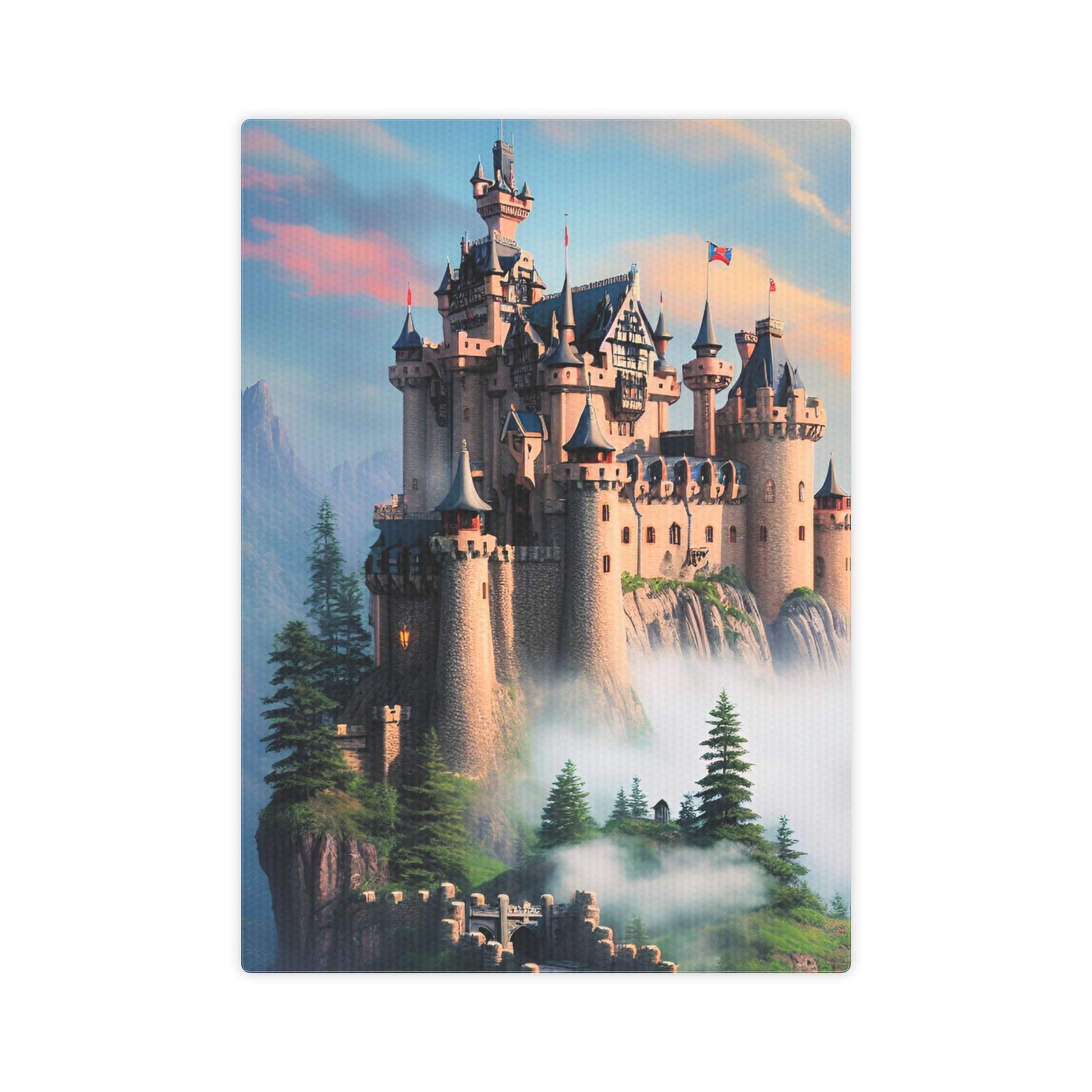 CrazyYetiClothing, CYC, Misty Castle (Canvas Photo Tile), Canvas
