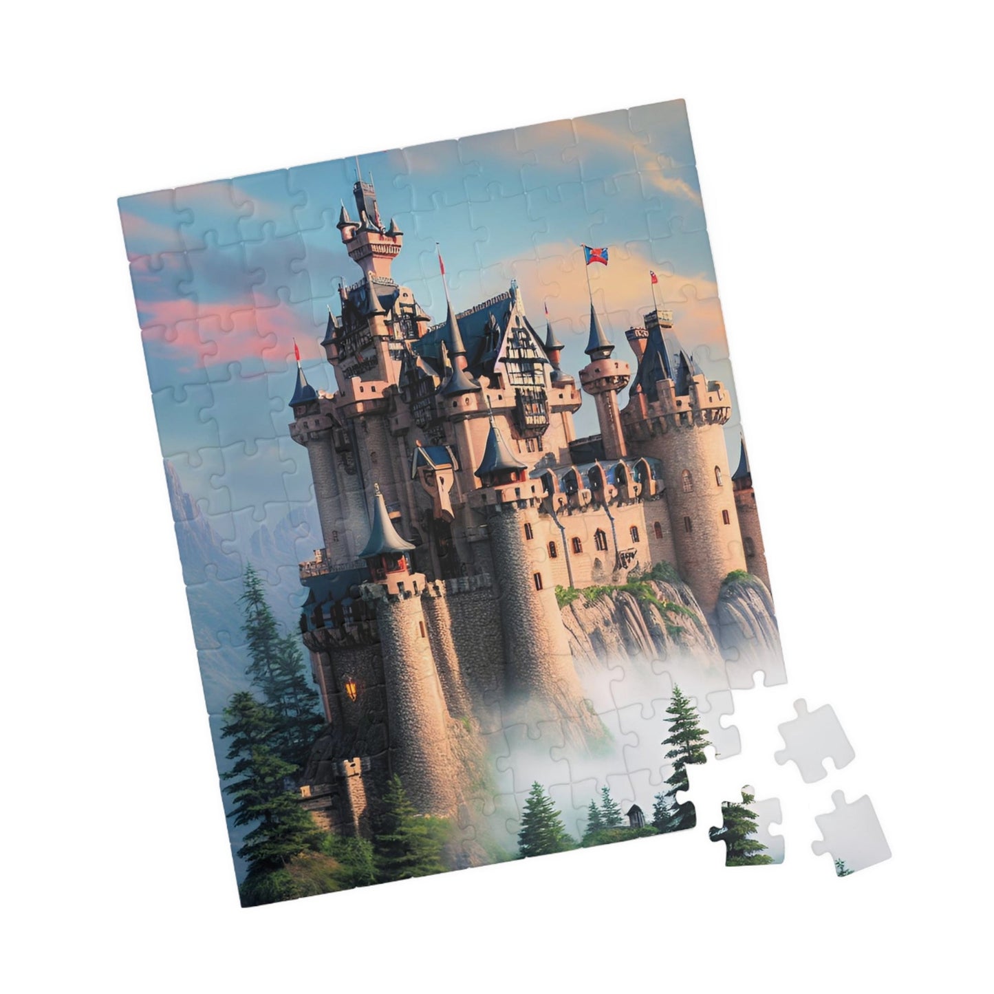 CrazyYetiClothing, CYC, Misty Castle Puzzle (110, 252, 500, 1014-piece), Puzzle