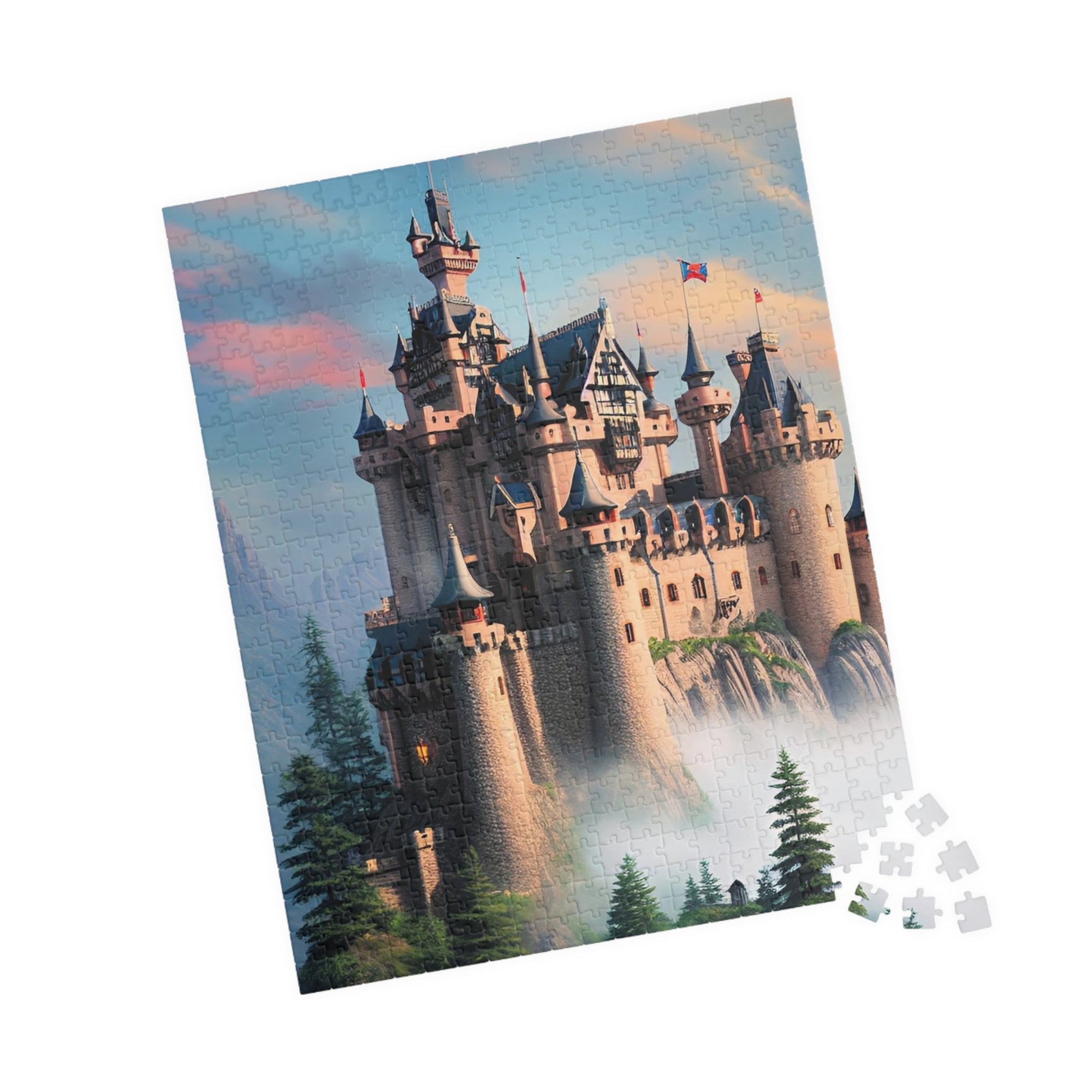 CrazyYetiClothing, CYC, Misty Castle Puzzle (110, 252, 500, 1014-piece), Puzzle