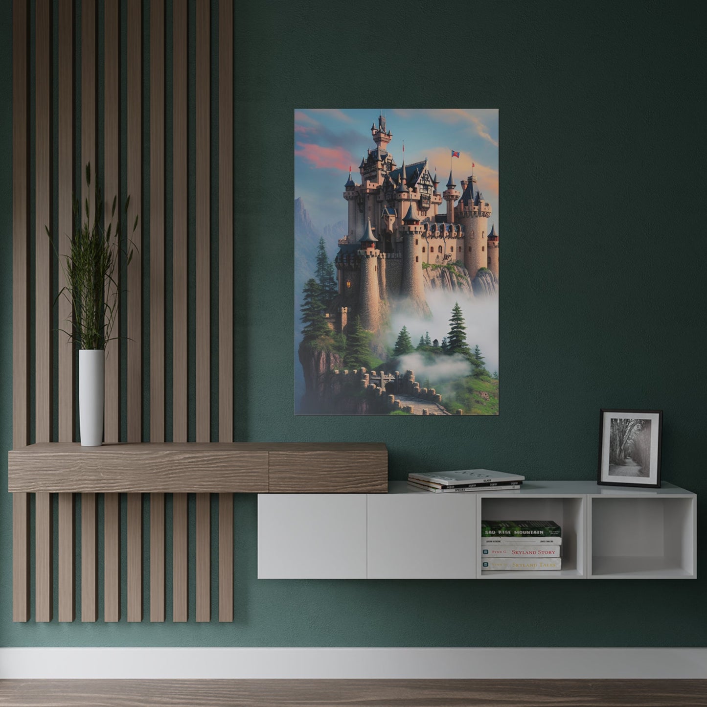 CrazyYetiClothing, CYC, Misty Castle (Satin Posters 300gsm), Poster