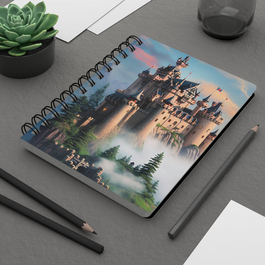 CrazyYetiClothing, CYC, Misty Castle (Spiral Bound Journal), Paper products