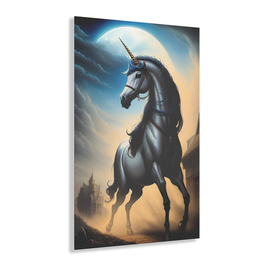 CrazyYetiClothing, CYC, Moonlit Unicorn (Acrylic Print), Home Decor