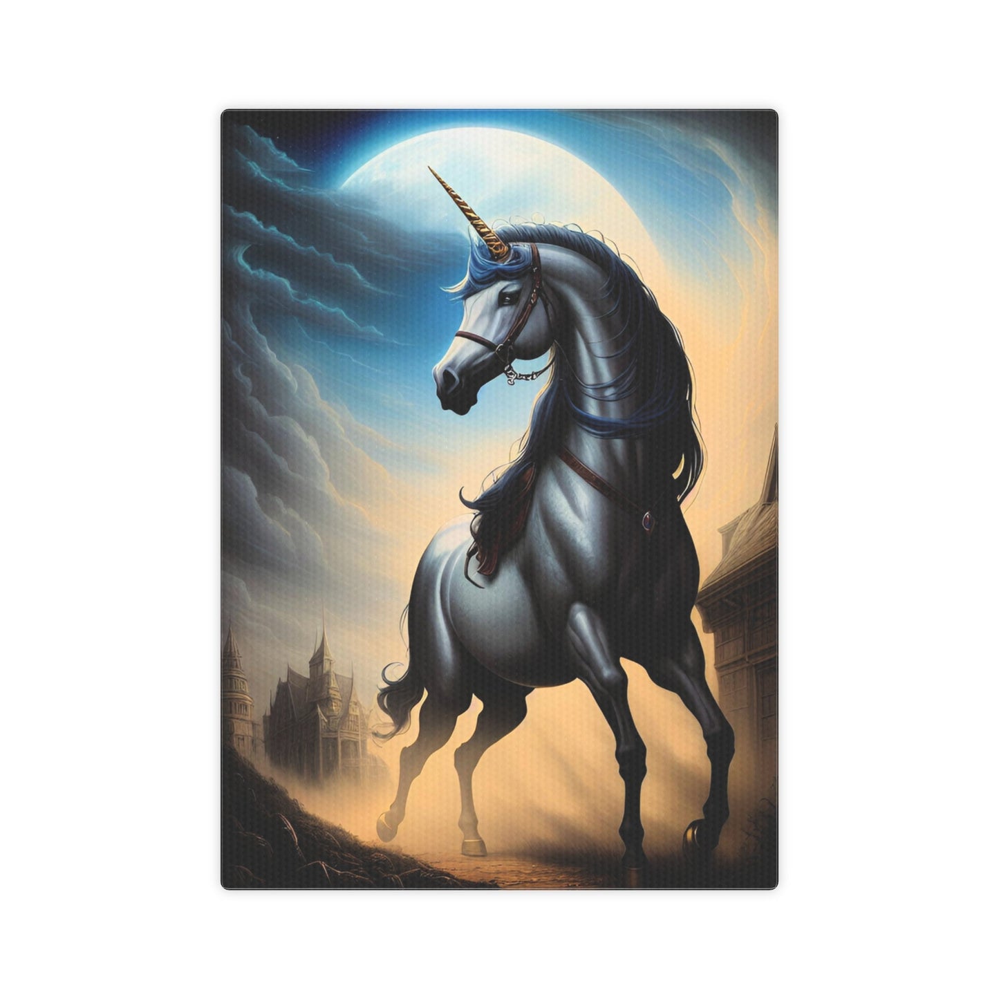 CrazyYetiClothing, CYC, Moonlit Unicorn (Canvas Photo Tile), Canvas