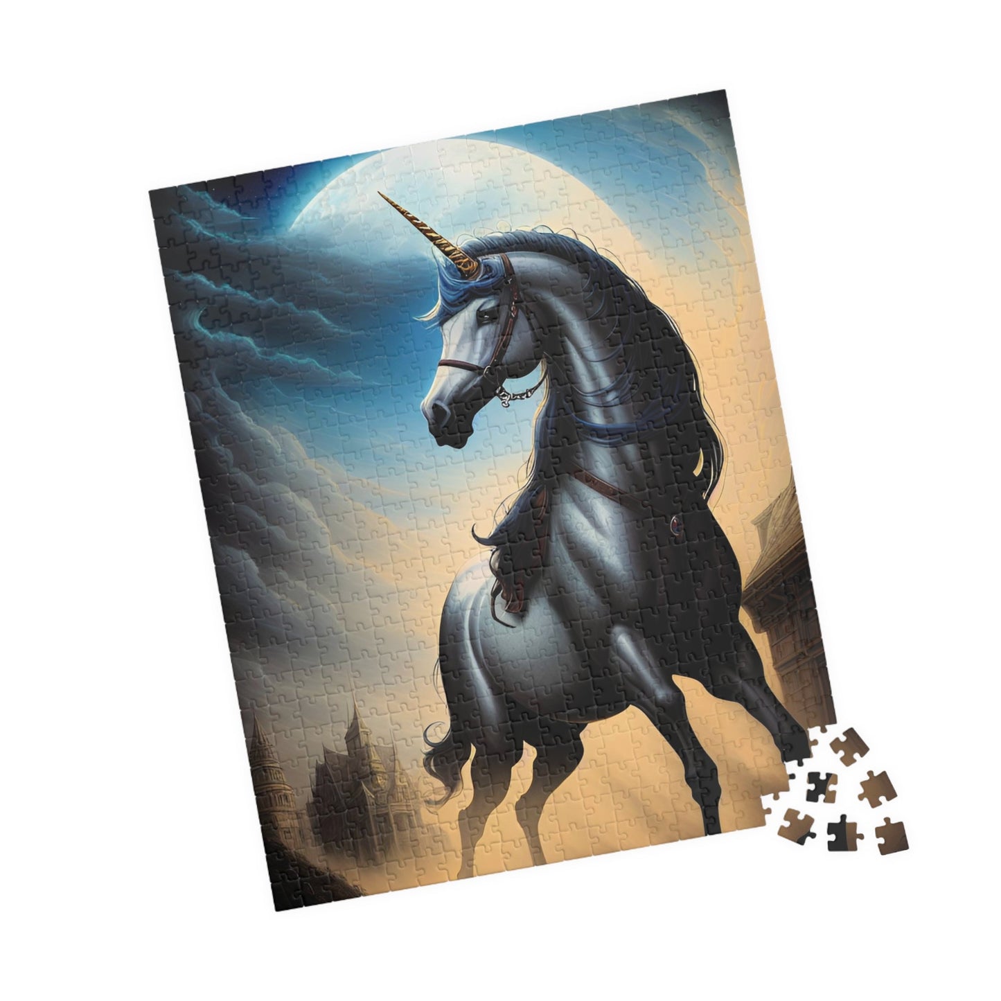 CrazyYetiClothing, CYC, Moonlit Unicorn (Jigsaw Puzzle), Puzzle