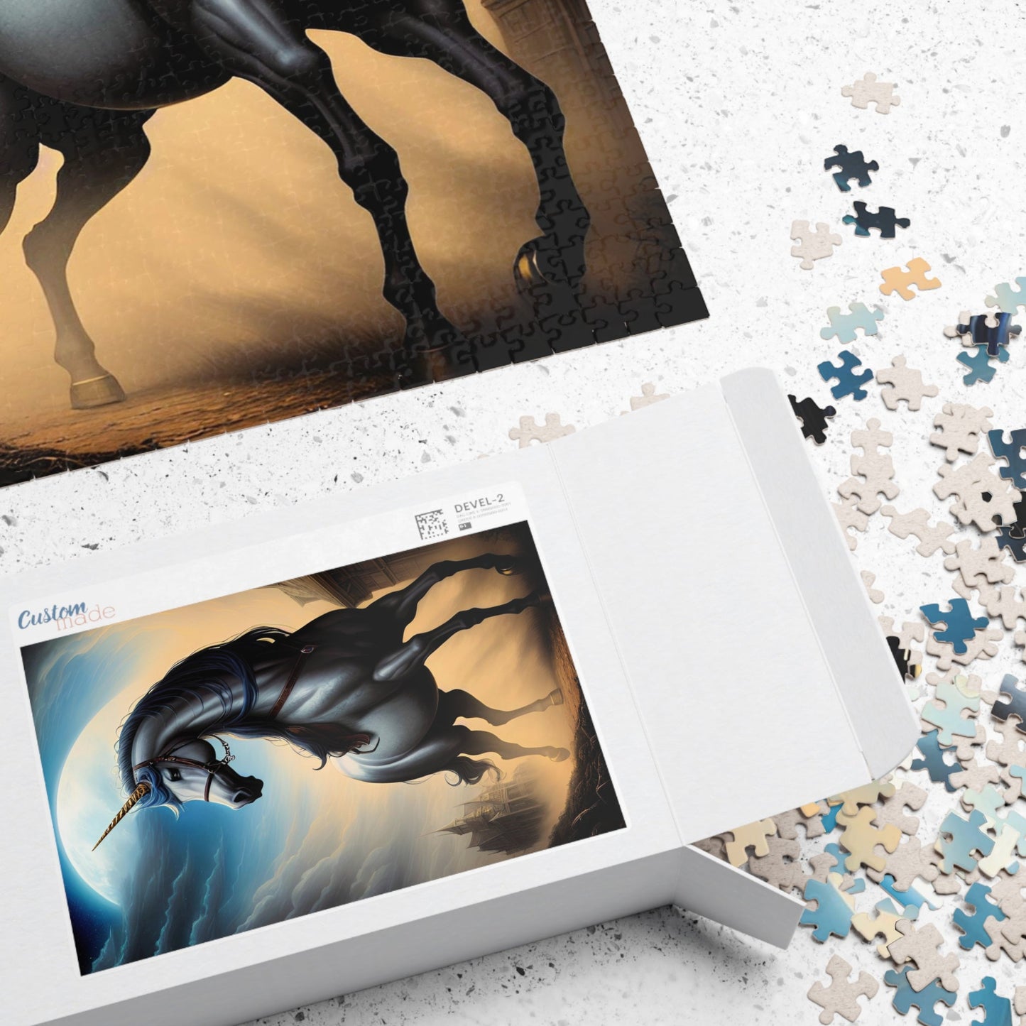 CrazyYetiClothing, CYC, Moonlit Unicorn (Jigsaw Puzzle), Puzzle