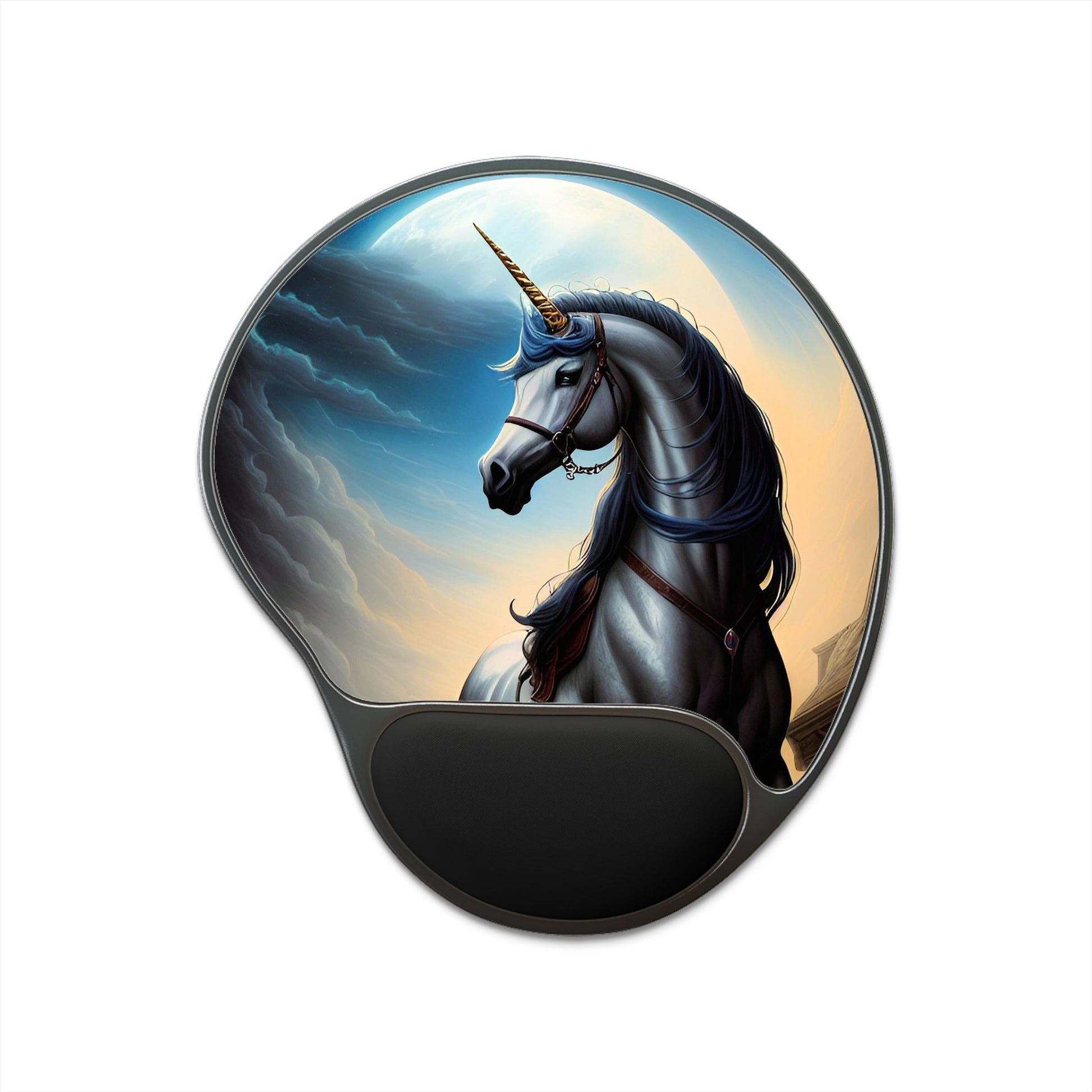 CrazyYetiClothing, CYC, Moonlit Unicorn (Mouse Pad w/ Wrist Rest), Home Decor
