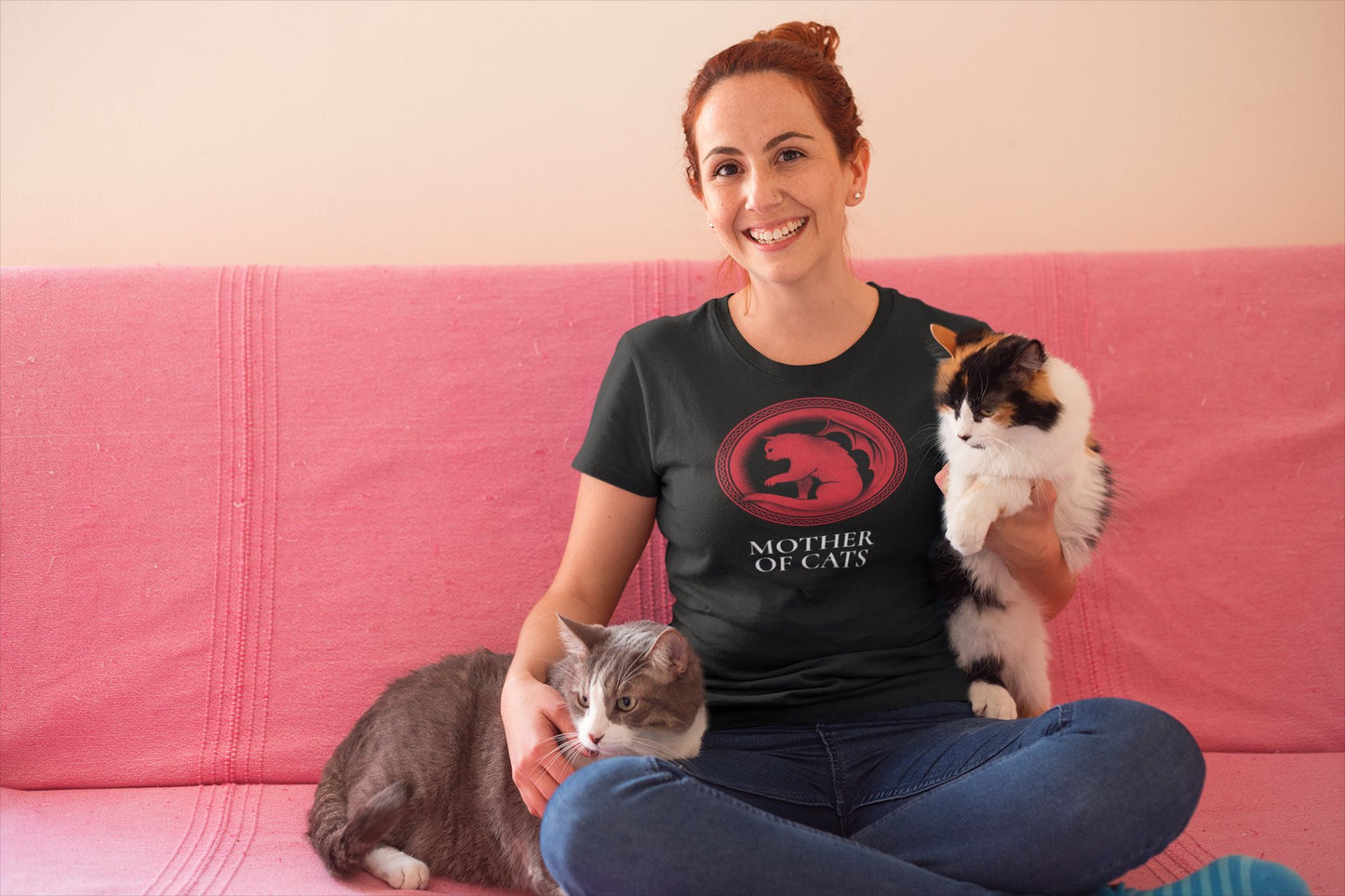 CrazyYetiClothing, CYC, Mother Of Cats (Unisex Tee), T-Shirt