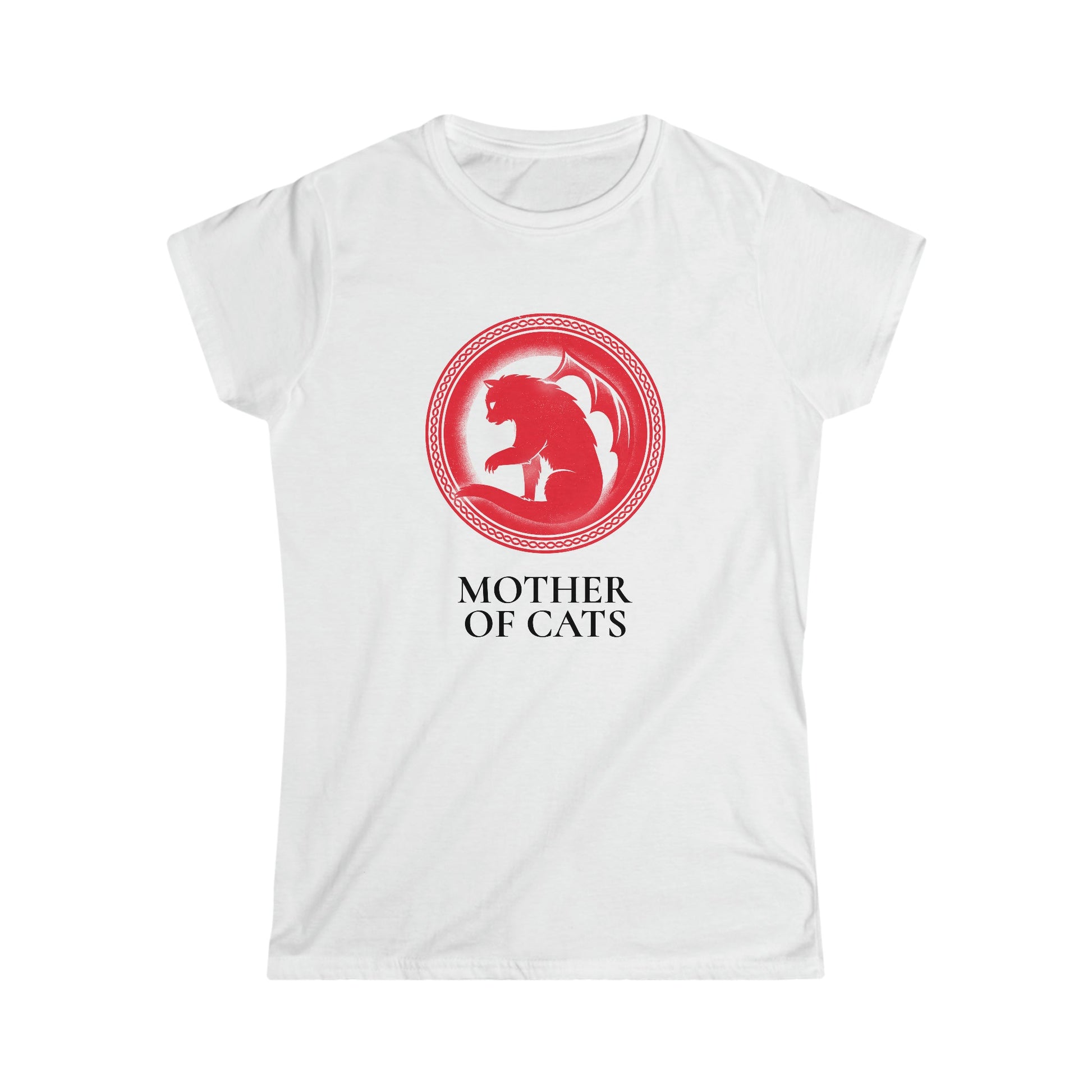 CrazyYetiClothing, CYC, Mother of Cats (Women's Softstyle Tee), T-Shirt