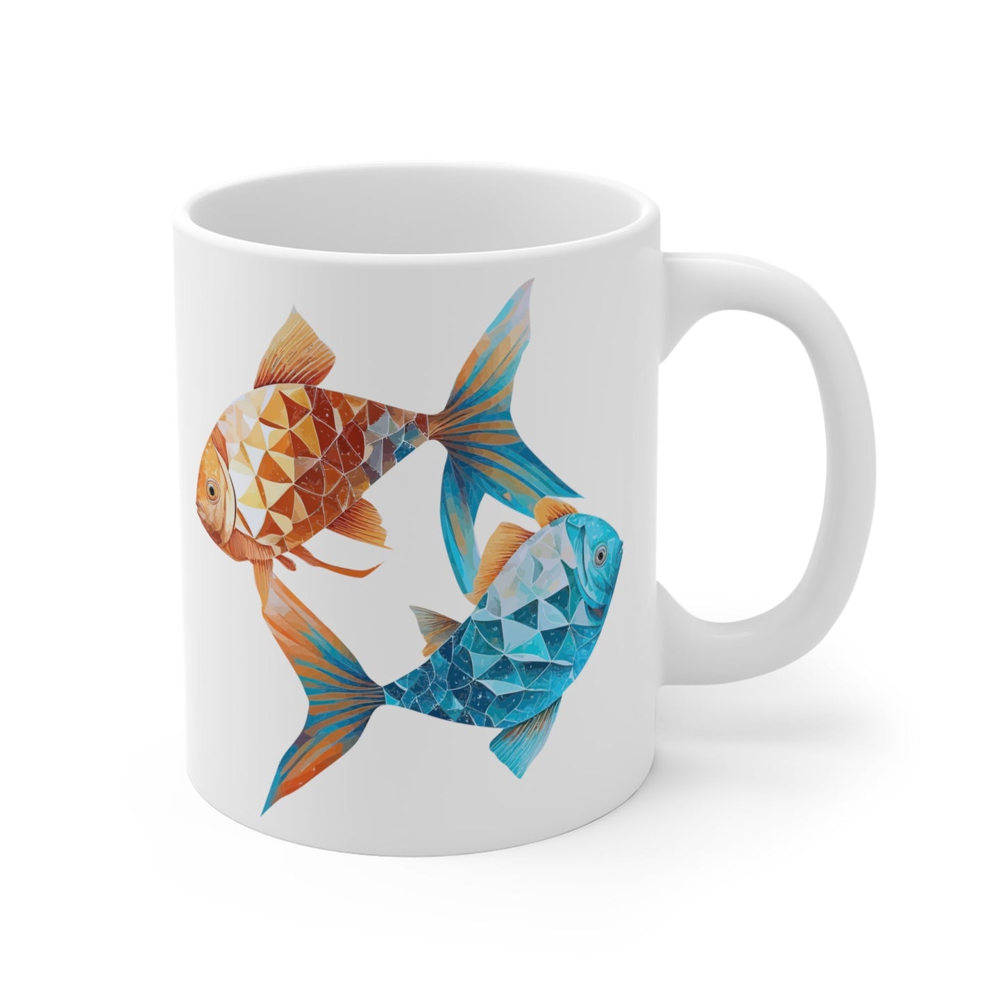 CrazyYetiClothing, CYC, Pisces (Ceramic Mug 11oz), Mug