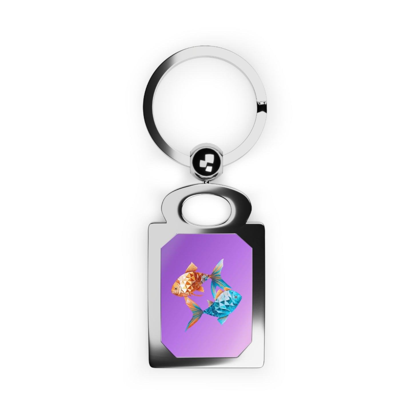 CrazyYetiClothing, CYC, Pisces (Rectangle Photo Keyring), Accessories