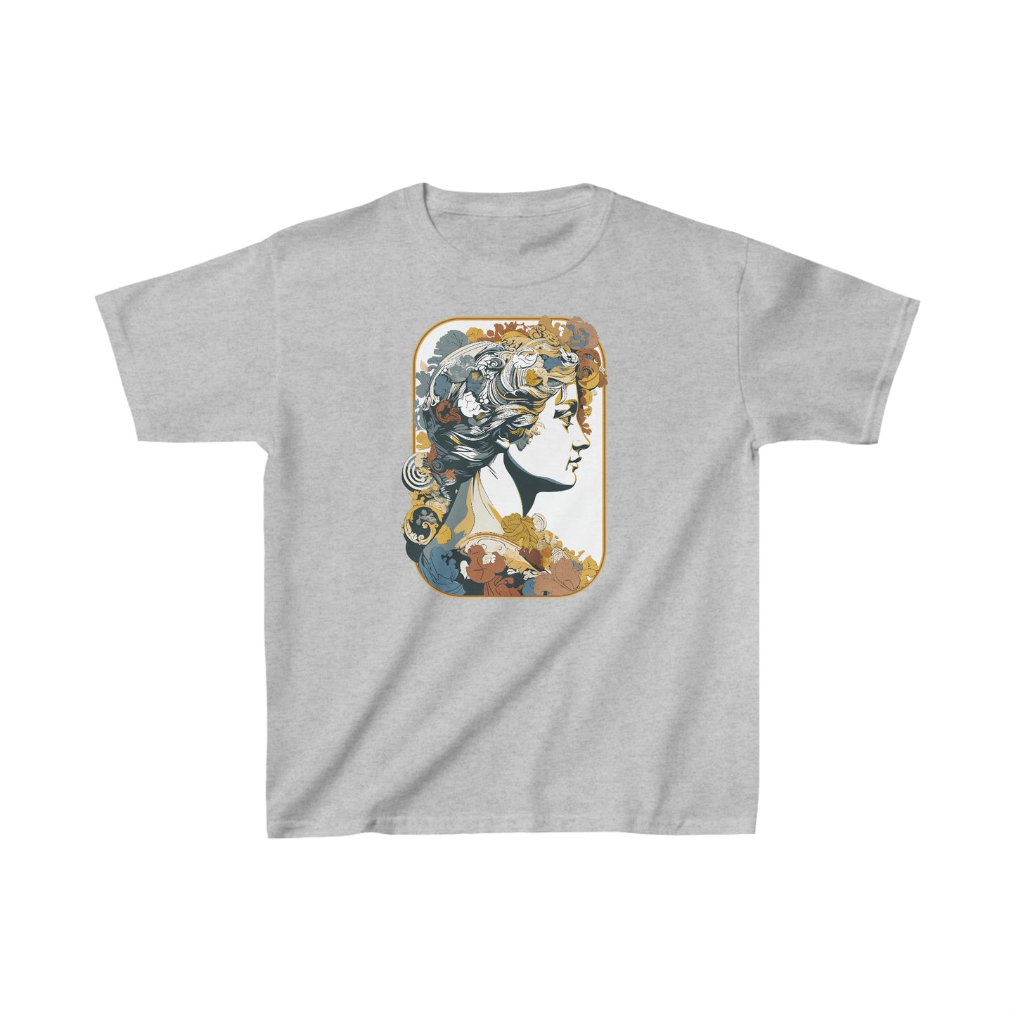 CrazyYetiClothing, CYC, Roman Floral Bust (Kids Tee), Kids clothes
