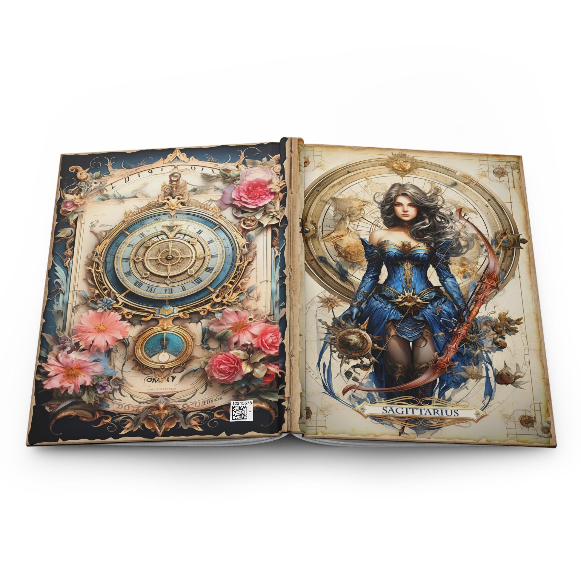 CrazyYetiClothing, CYC, Sagittarius - Floral Collection (Hardcover Journal Matte), Paper products