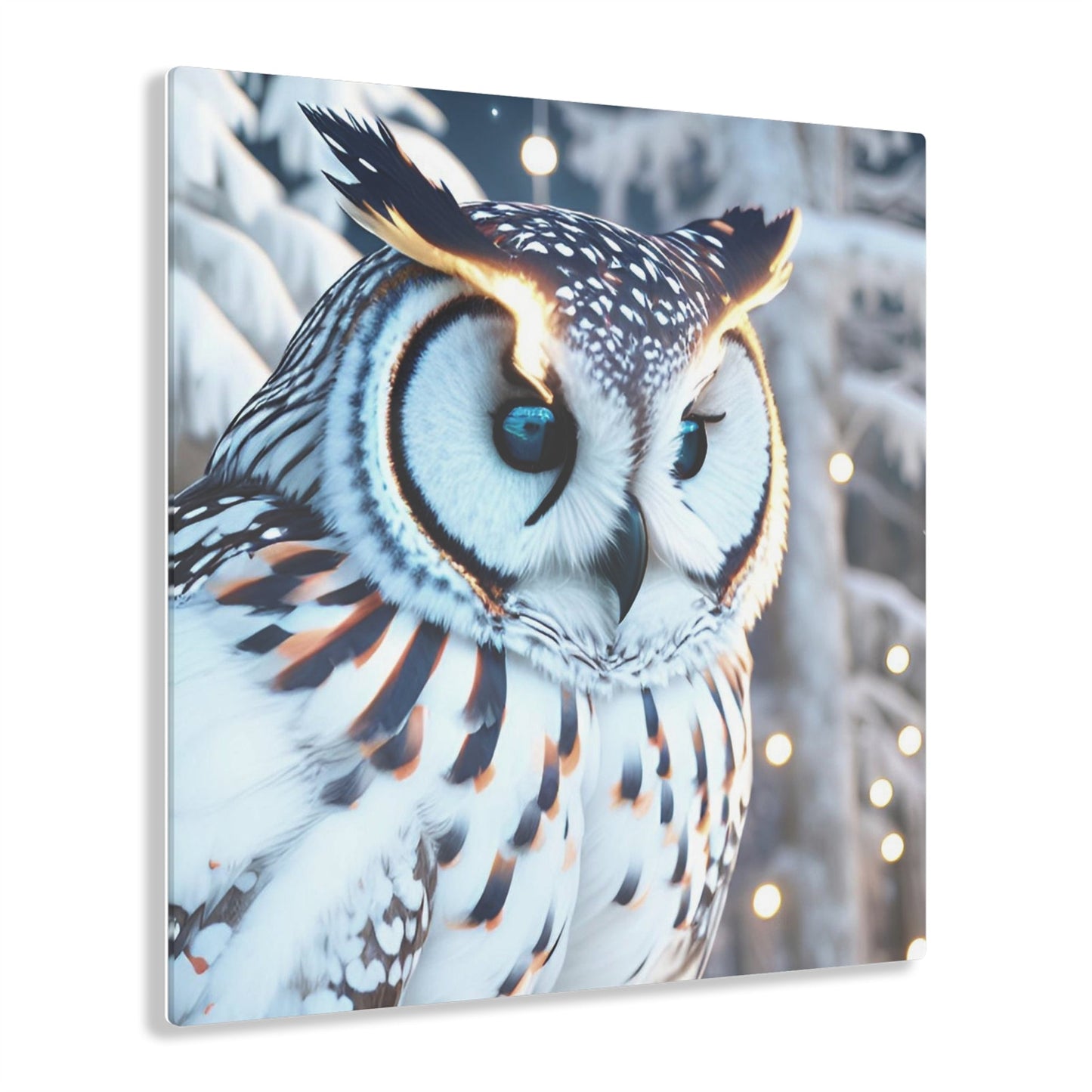 CrazyYetiClothing, CYC, Snowy Owl (Acrylic Print), Home Decor