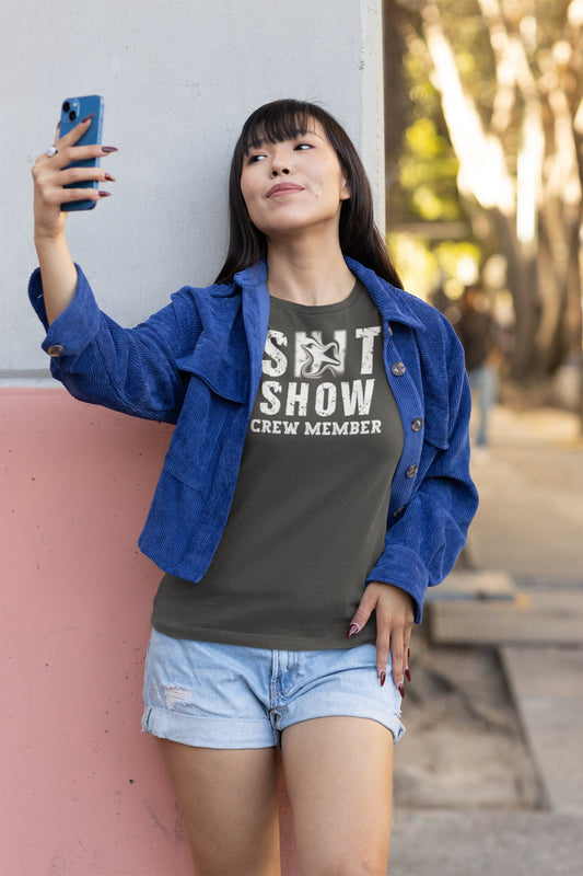 CrazyYetiClothing, CYC, S**t Show Crew Member (Women's Softstyle Tee, Censored), T-Shirt