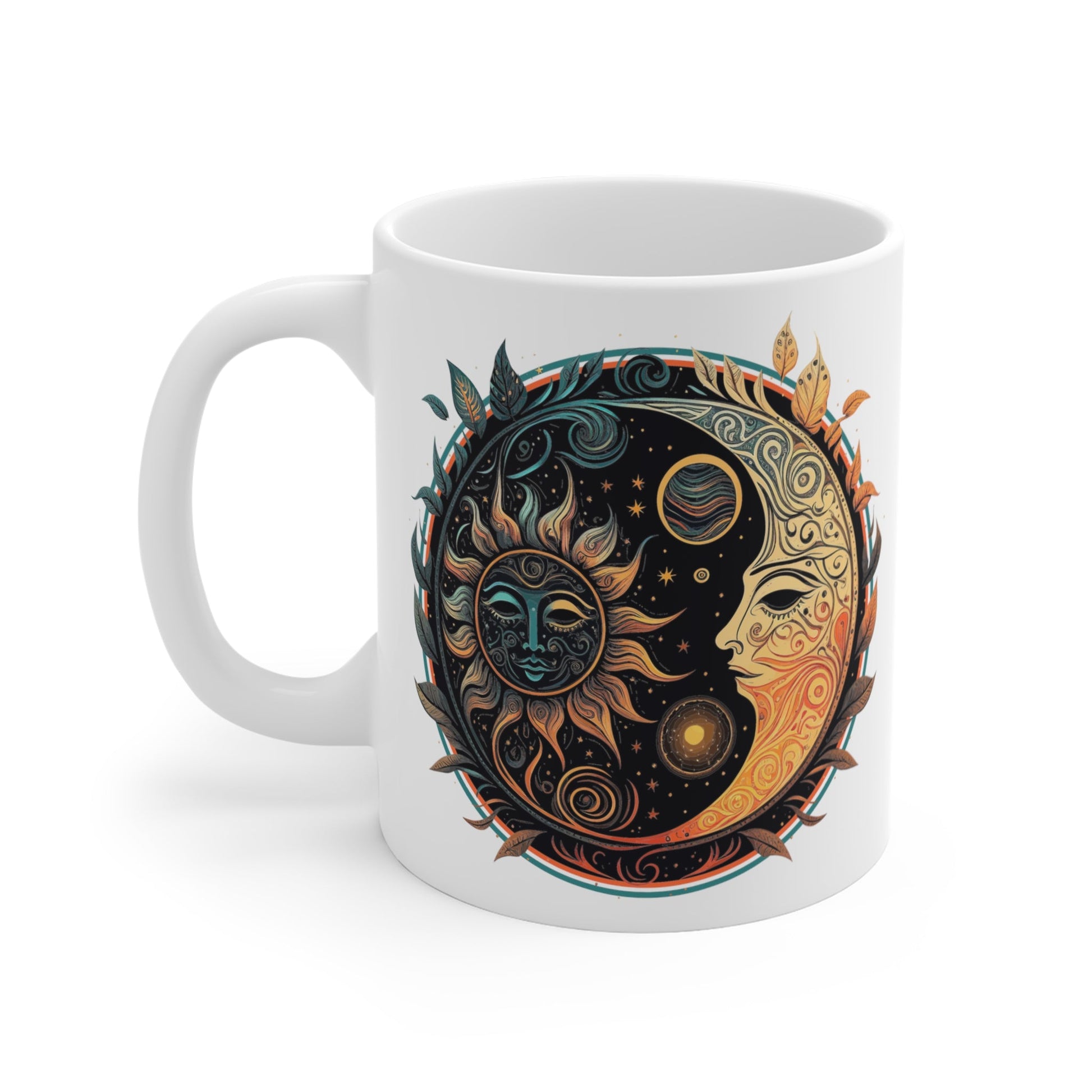 CrazyYetiClothing, CYC, Sun and Moon (Ceramic Mug 11oz), Mug