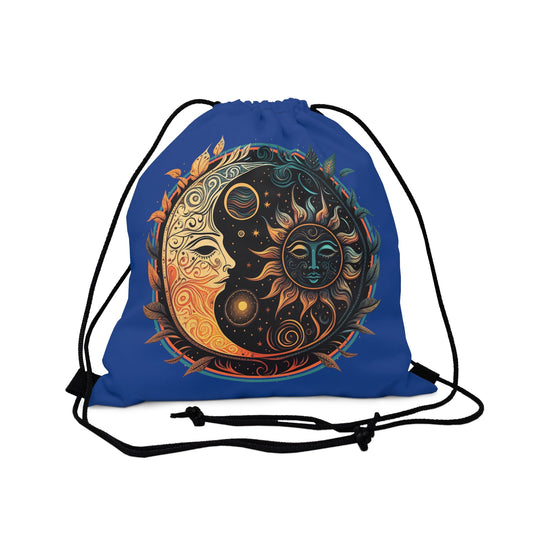 CrazyYetiClothing, CYC, Sun & Moon (Drawstring Bag 14" X 13"), Bags