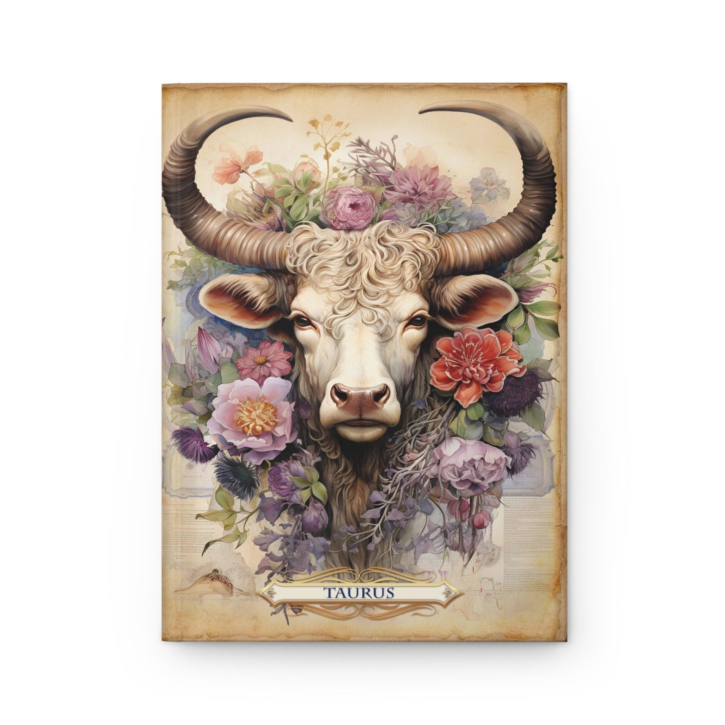 CrazyYetiClothing, CYC, Taurus - Floral Collection (Hardcover Journal Matte), Paper products