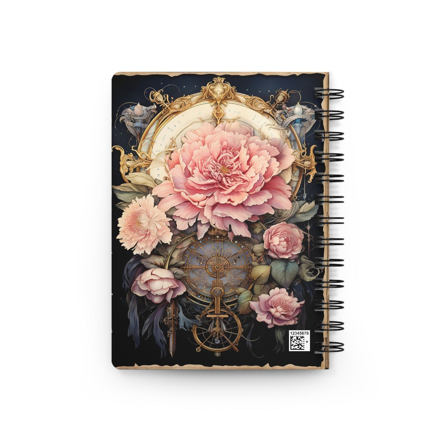 CrazyYetiClothing, CYC, Taurus - Floral Collection (Spiral Bound Journal), Paper products