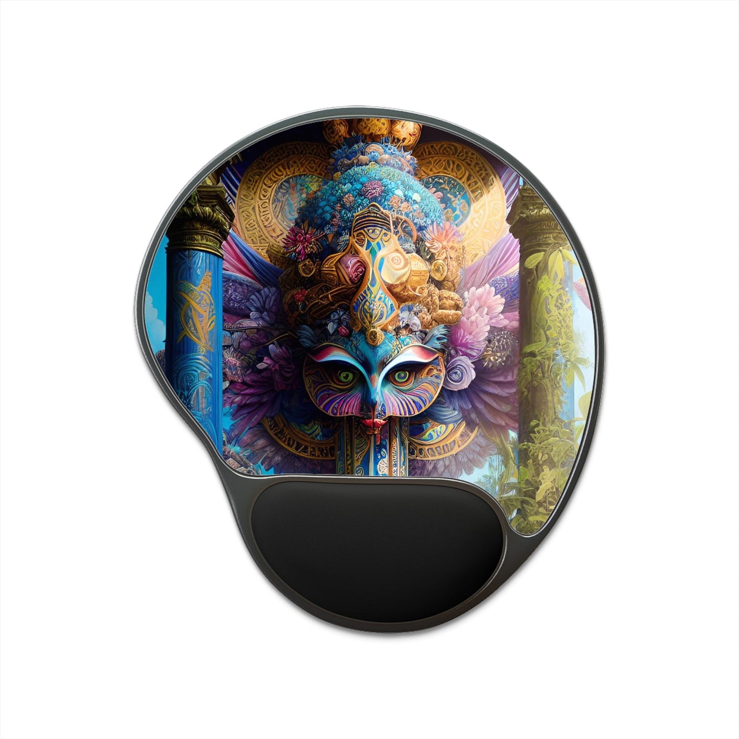 CrazyYetiClothing, CYC, The Mask Mouse Pad (Mouse Pad w/ Wrist Rest), Home Decor