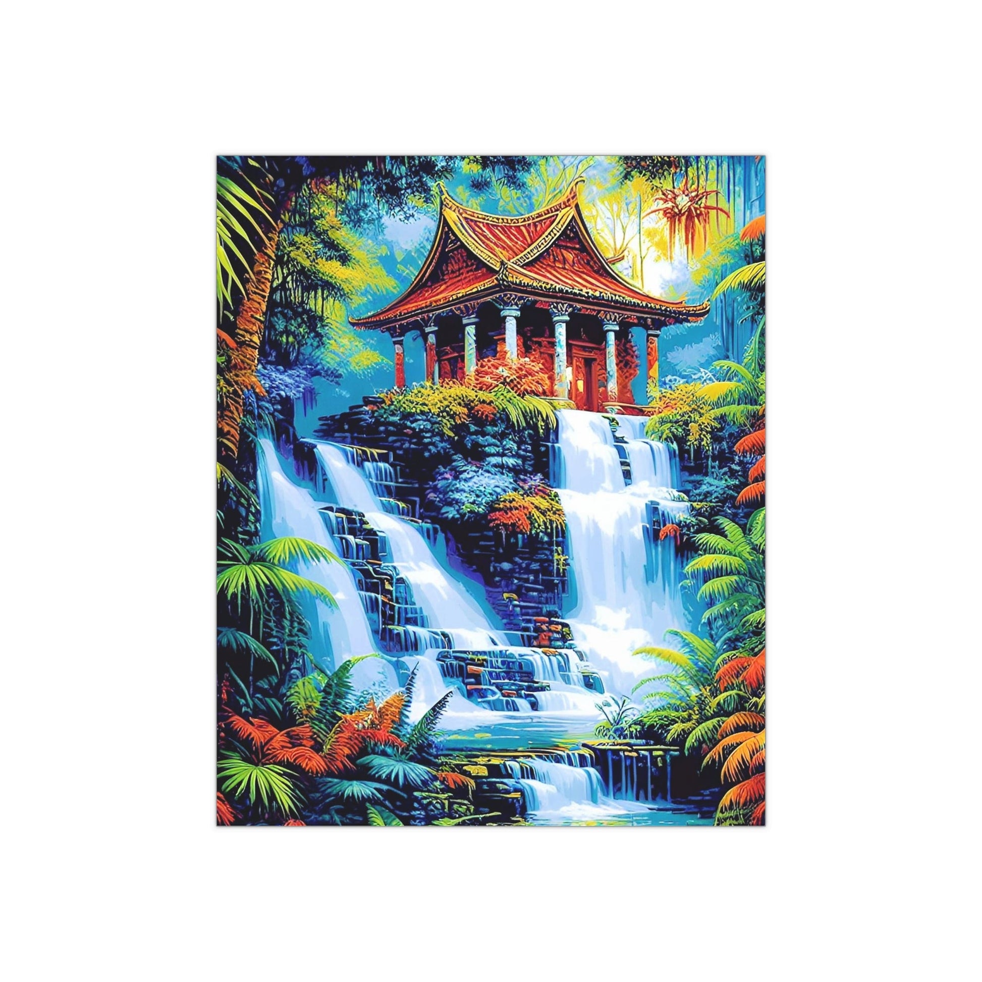 CrazyYetiClothing, CYC, The Temple (Satin Posters - 300 gsm), Poster
