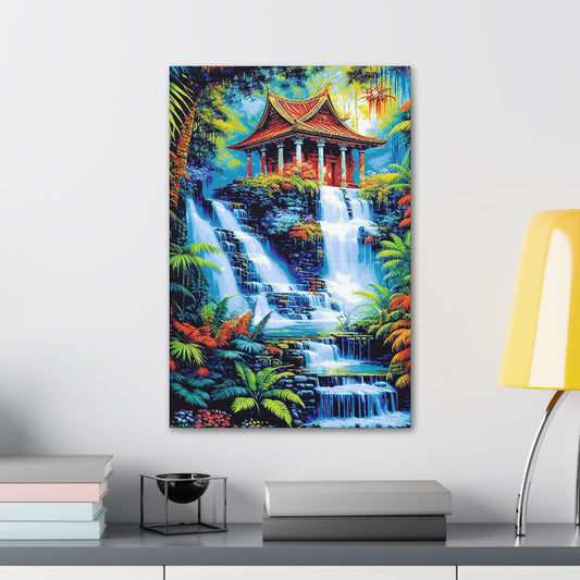 CrazyYetiClothing, CYC, The Temple (Vertical Canvas Gallery Wrap), Canvas