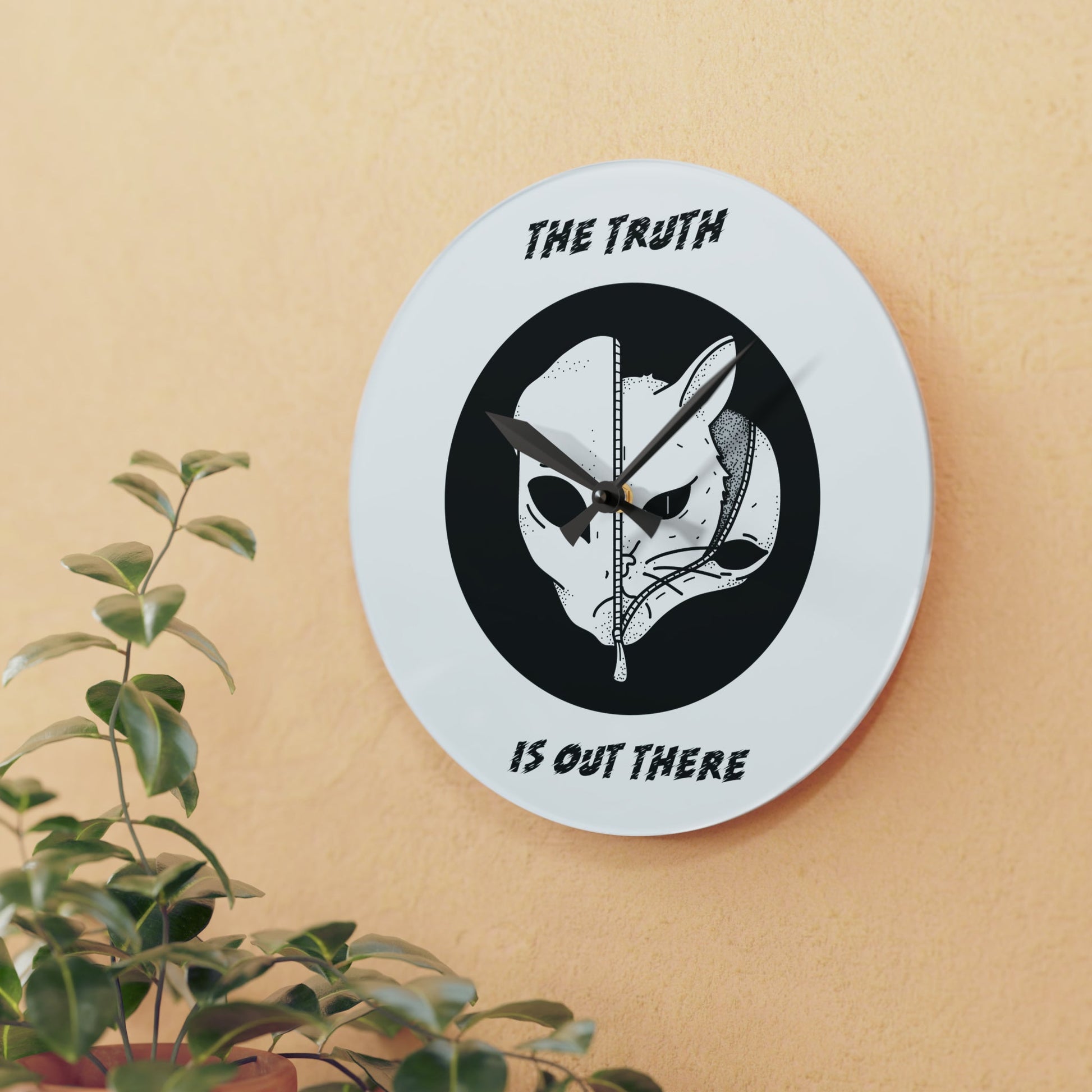 CrazyYetiClothing, CYC, The Truth is Out There (Acrylic Wall Clock), Home Decor