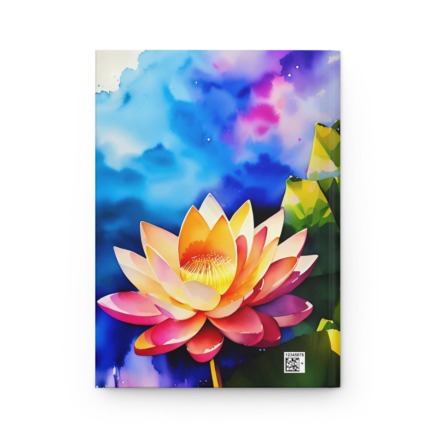 CrazyYetiClothing, CYC, Watercolor Lotus (Hardcover Journal Matte), Paper products