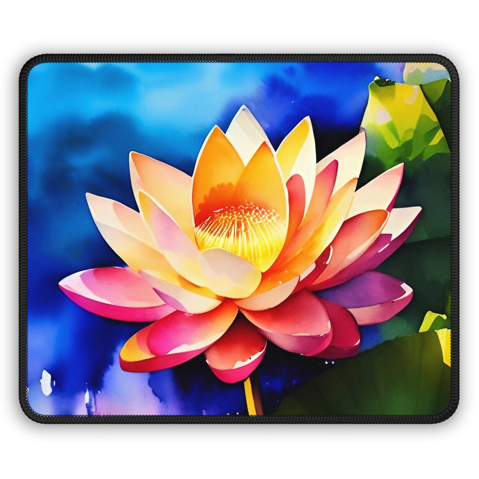 CrazyYetiClothing, CYC, Watercolor Lotus (Mouse Pad), Home Decor