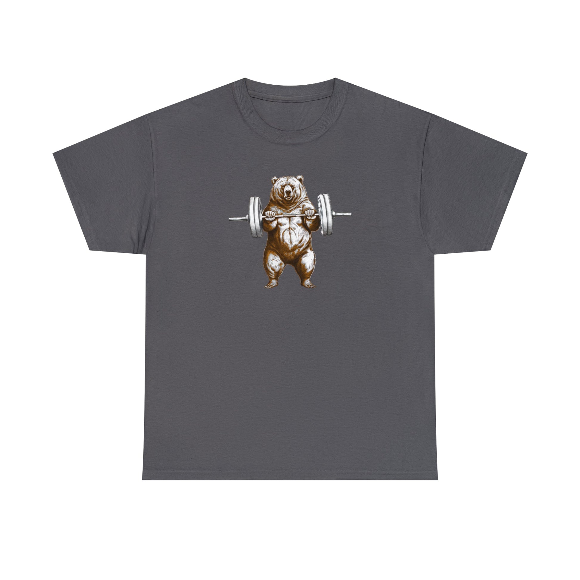 CrazyYetiClothing, CYC, Weightlifting Bear (Unisex Heavy Cotton Tee), T-Shirt