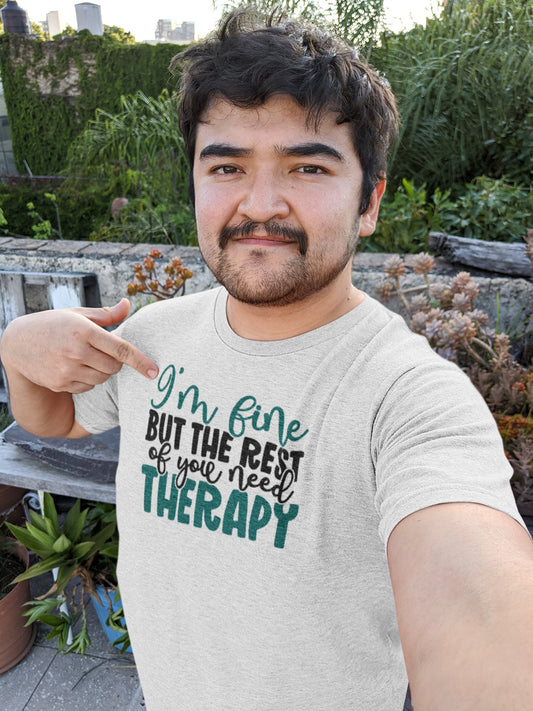 CrazyYetiClothing, CYC, Y'all Need Therapy (Unisex Tee), T-Shirt