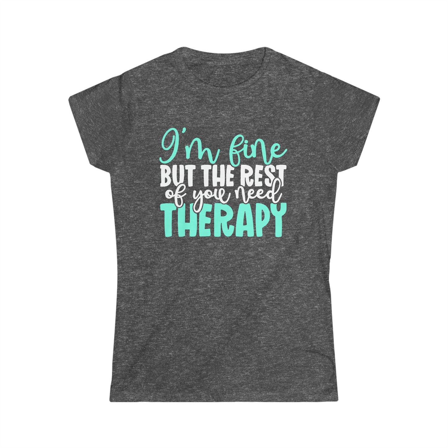 CrazyYetiClothing, CYC, Y'all Need Therapy (Women's Softstyle Tee), T-Shirt