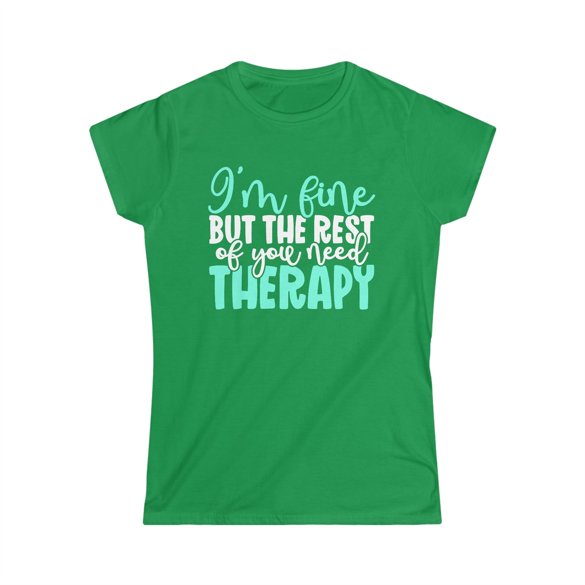CrazyYetiClothing, CYC, Y'all Need Therapy (Women's Softstyle Tee), T-Shirt